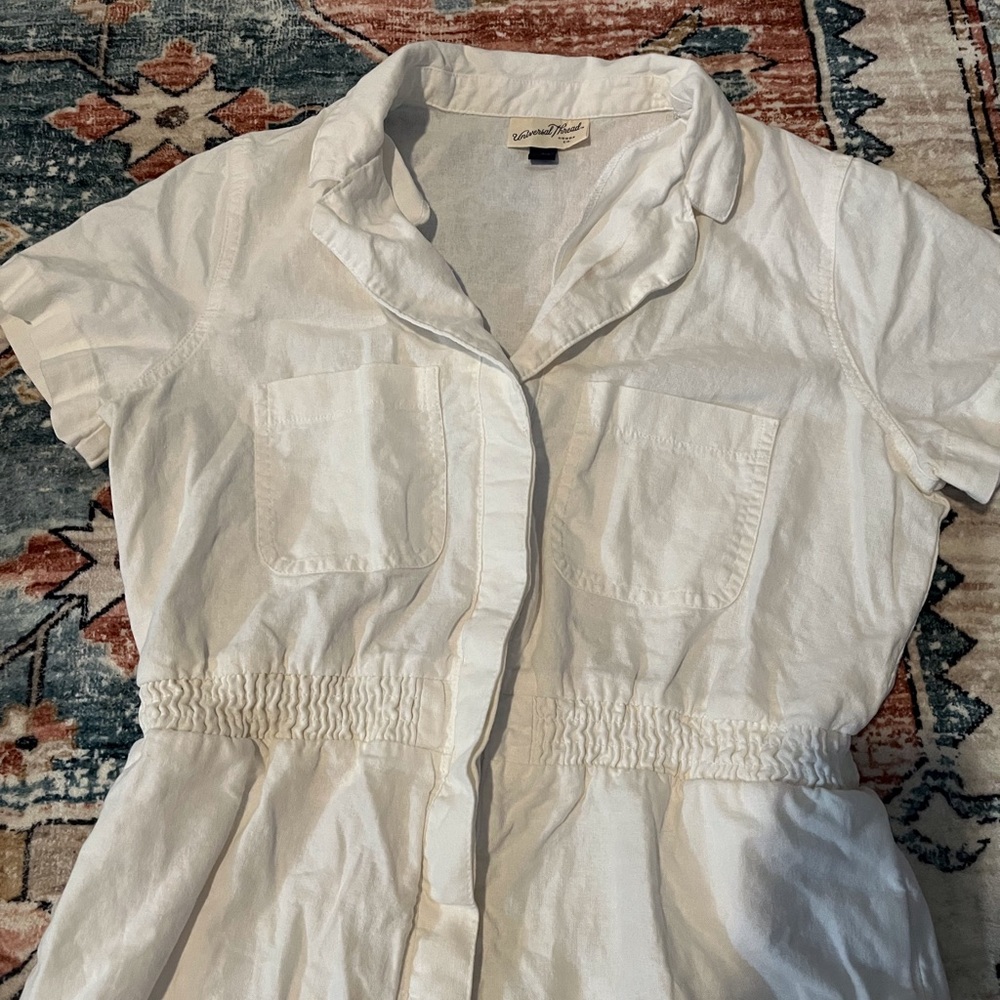 Universal Threads Canvas Romper